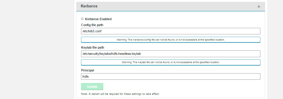 Kerberos Settings