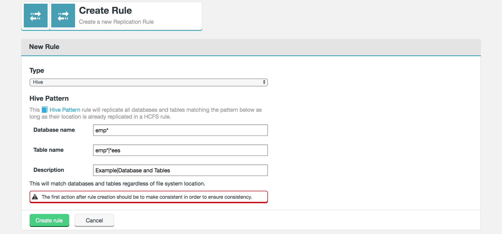 Live Hive configuration