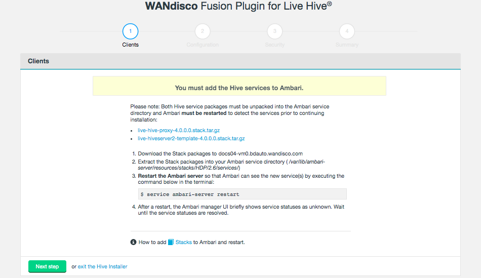 Live Hive installation