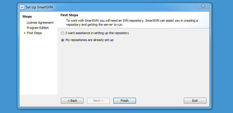 smartsvn connect to repository