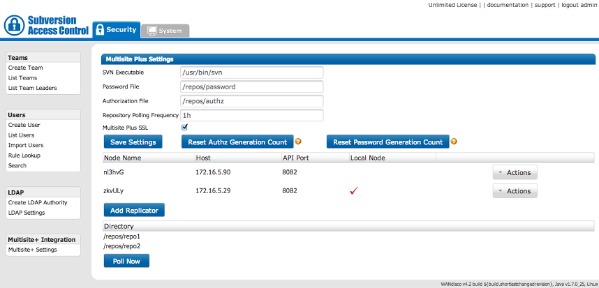 Access Control - SVN MS Plus