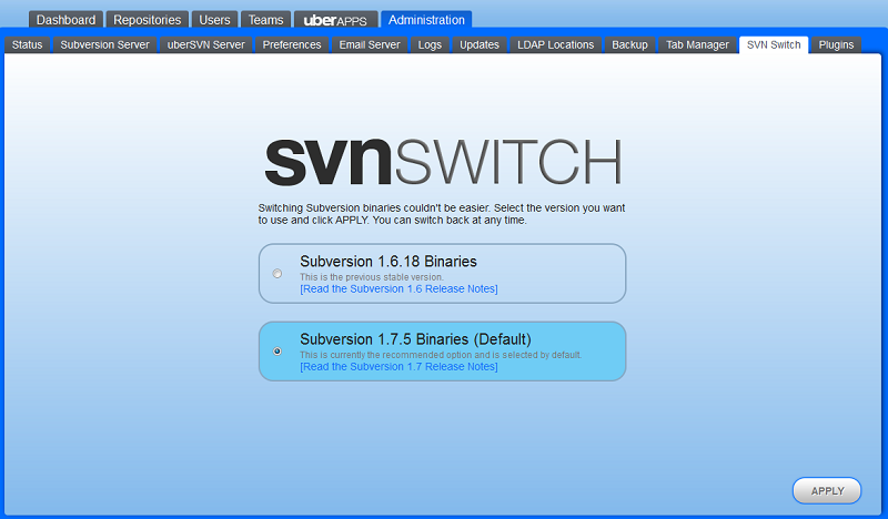 SVN Switch tool
