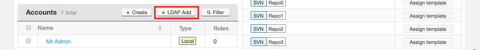 acp admin ldap add