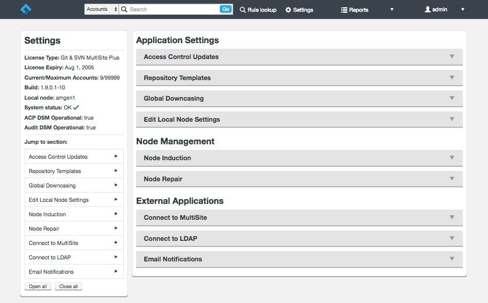 acp settings mixed