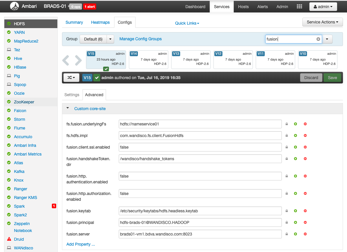 Uninstall - Ambari properties