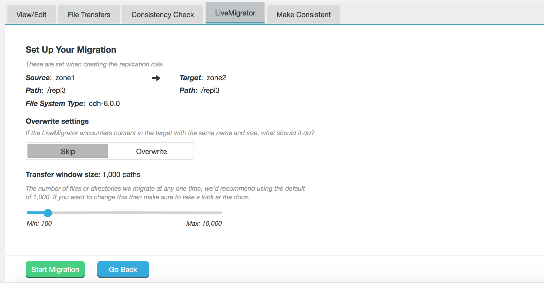 LiveMigrator for Initial Migration